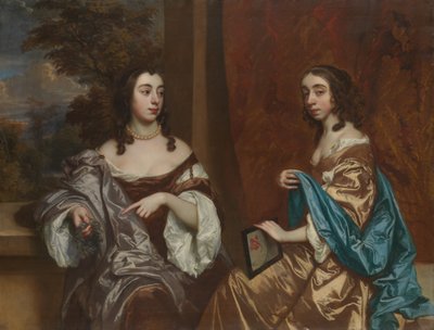 Mary Capel, spätere Herzogin von Beaufort, und ihre Schwester Elizabeth, Gräfin von Carnarvon, ca. 1657 von Peter Lely